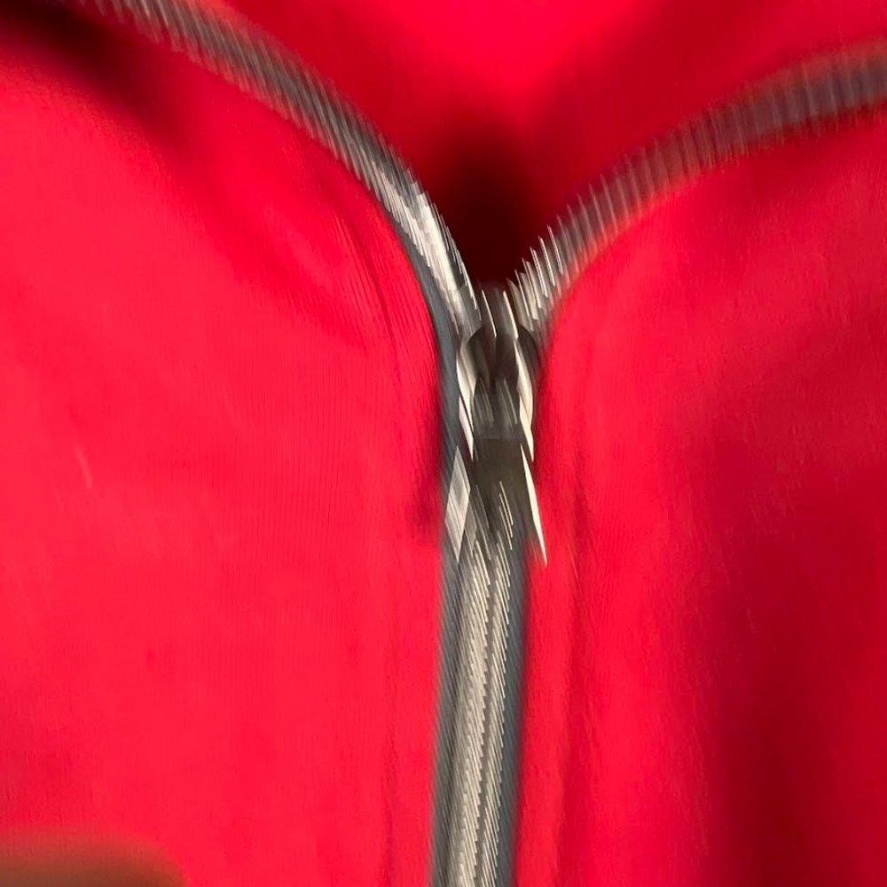 Ruby Rd Red and Gray Full Zip Jacket - Picture 3 of 4